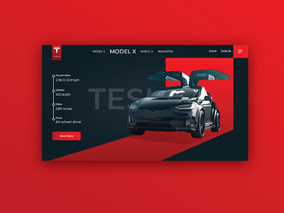 Model X ui user experience ux webdesign