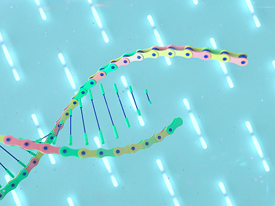 DNA bike cinema 4d dna lights mechanics parts redshift