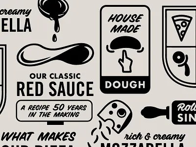 Pizza Pattern black and white futura pattern pizza