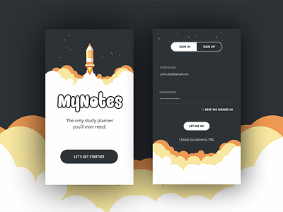 DailyUI #1 Sign in form dailyui 001 mobileappdesign sign in