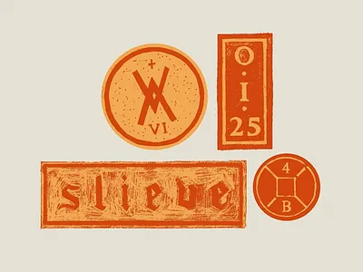 Scribbly Coins coin hand lettering illistration marque