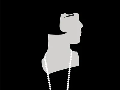 Oh So Deco. artdeco flapper illustration minimal portrait shapes vintage