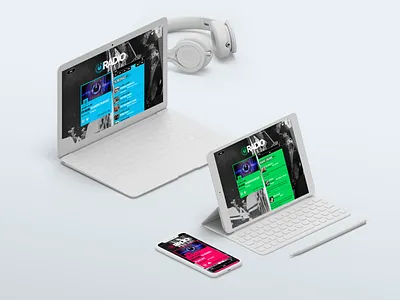 IO Radio Website radio radio app ui web web design website