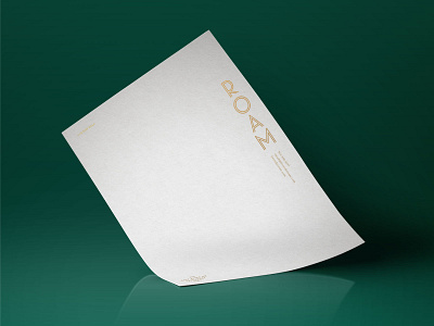 Roam Letterhead braizen branding letterhead logo stationery