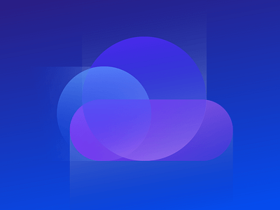 Cloud Illustration for my Cloud Platform branding cloud flat style gradient illustration vector