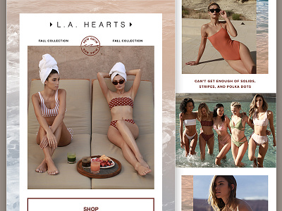 PacSun Women's Swim Email email fashion layout swim texture typography