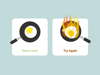 Daily UI 011 / Flash Message app cooking daily100 dailyui dailyui011 design egg error flashmessage food game illustration minimal success ui user interface