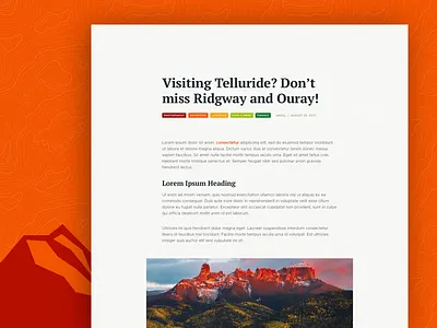 Roadtrip with Nik - Article Details article blog colorado post topography