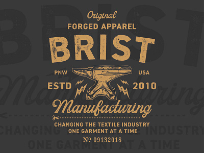 Brist Mfg. Forged Apparel anvil apparel apparel design manufacturing pacific northwest screen print usa