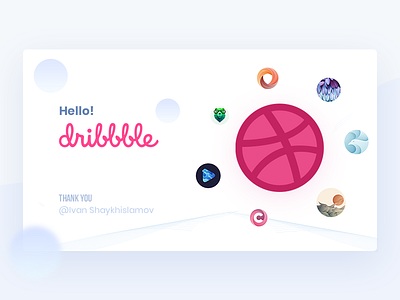Hello Dribbble dribbble hello