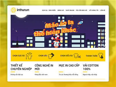 Inthun.Vn Website Design icon design tshirtbrand ui uidesign uxdesign website design