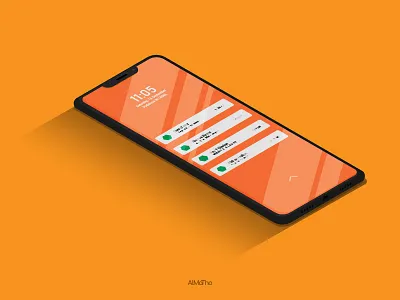 The Smartphone almatho colours dailyillustration design illustration minimal art mobile practice quicksketch smartphone vector warm