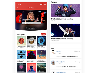 Netease Music Redesign app appdesign app，ui concept icon sketch ui