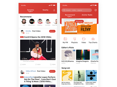 Netease Music Redesign animation appdesign app，ui concept icon sketch ui