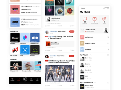 Netease Music Redesign animation appdesign app，ui concept icon mobile sketch ui