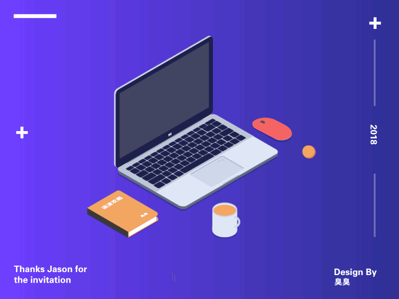 Hello Dribbble! illustration 插图
