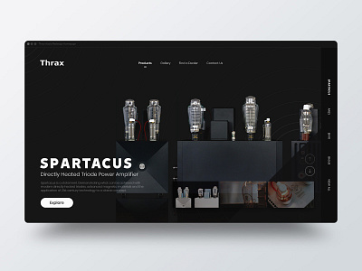 Thrax Redesign Concept branding design ui ux web
