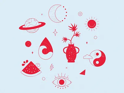 Icon Design branding design flat icon icondesign illustration logo pattern design plants vector