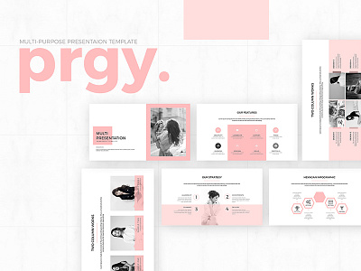 Prgy PowerPoint business clean corporate creative design marketing minimal powerpoint ppt pptx prgy professional template