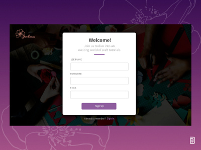 UI #02 Web App Sign Up 28 days signup ui uichallenge ux webapp