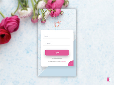 UI #03 Mobile App Sign In 28days card mobileapp signin ui uichallenge uidesign