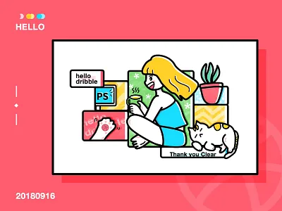 Hello Dribbble hello dribbble illustration ui 设计