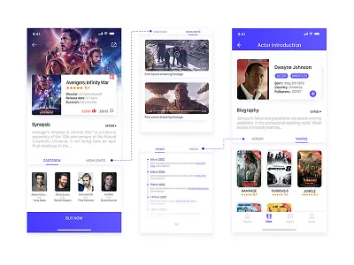 电影App界面设计 ui ux 应用 设计