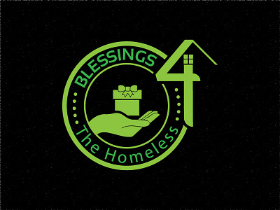 Blessing 4 The Homeless branding creative design gift graphic hand home homeless homelogo icon identity logo logodesign logodesinger logos logotype minimal nature nonprofit people