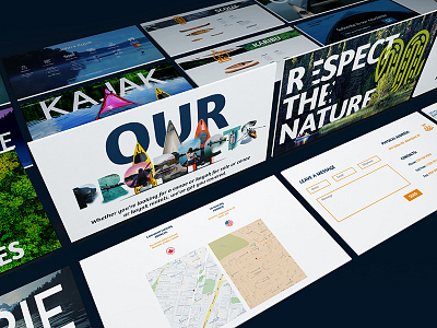 UI/UX Perspective Presentation - John's Kayak behance brand daniele design digital art download galasso graphic kayak nopeidea perspective portfolio presentation promo responsive social template typography ui ux