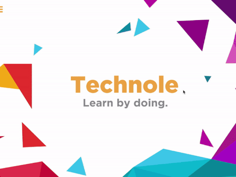 Technole Web Prototype club connect creators design florida state landing page layout mockup network prototype slack technole technology ui university ux website