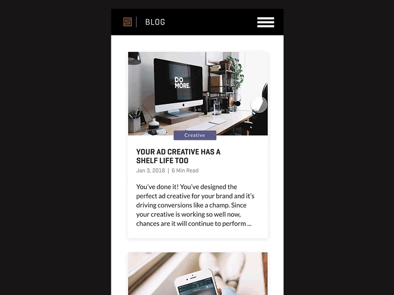 Mobile Blog Article blog invisionstudio mobile scroll ux