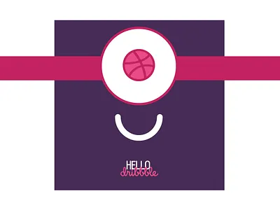 Hello Dribbble dribbble first hellodribbble minion post vector