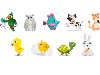 Home Pets Educational Cards 2d art cards colorful colors design educational flash flat home illustration illustrator pets photoshop vector wacom tablet