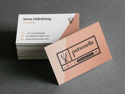 Patronellle Branding branding business card design logo