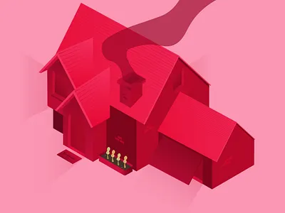 Isometric House gradient house illustration isometric landing ui uidesign ux ux design web