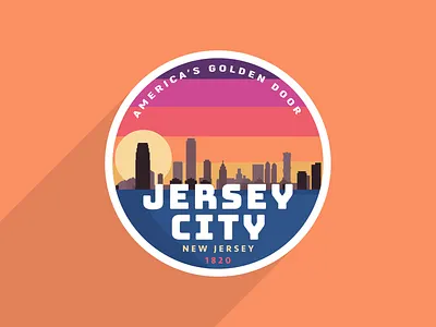 Jersey City Badge badge badge logo badgedesign city illustration jersey city new jersey