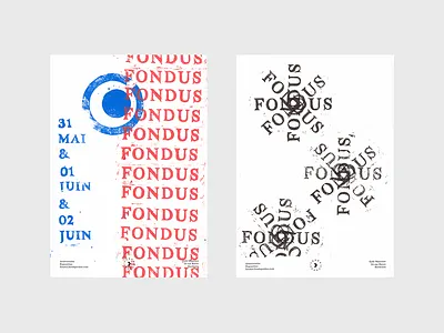 FONDUS brand branding lino linocut paper poster