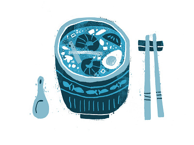 Mmmm, laksa drawing grunge illustration laksa texture