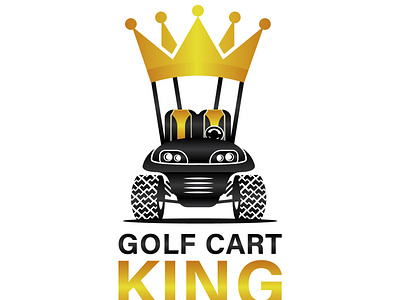 Golf Cart King brand branding design icon illustration logo logo design vector