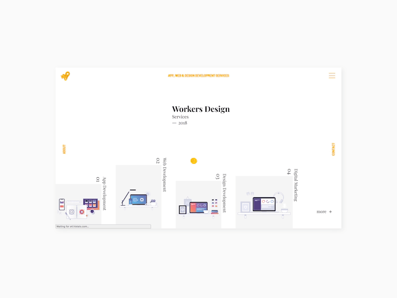 Service Page for Workers Design Site animation app development service application css designinspiration digitaldesign html interface js mobile ui uiux userinterface ux web web development service