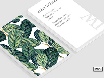 Botany Business Card Template botanical botany business businesscards card template cards design elegant forest garden icon illustration indesign logo minimal template white