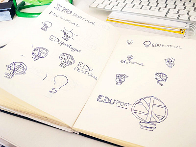 Eduportugal brand logo sketch draw brand branding communication design draw graphic icon illustration logo sketch typography