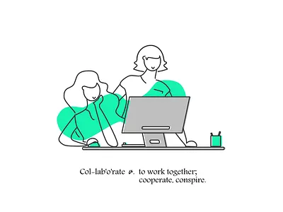 Collaborate affinity designer art blog doodle dribbble google illustration line ui vector