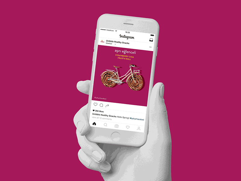 Unibble Healthy Snacks #baharhareketi advertising advertising campaign campaign creative design design healthy instagram snacks social campaign socialmedia socialmediamarketing spring unibble