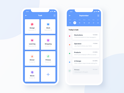 To do task list app design icon typography ui ux