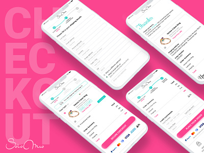 Ecommerce Checkout app branding chekout credit credit card dailyui design flow jewelery mobile money payment product progressbar ring ui ux ux ui