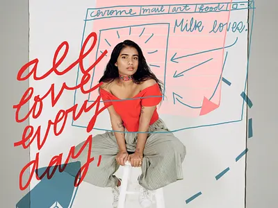 milk - fariha design drawing editorialillustration illustration