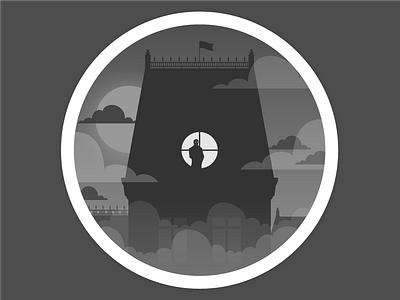 Night watch illustration night vector