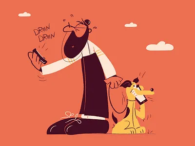 Fido animal animal art animal care animal character cartoon comics dog dog illustration friends illustration illustration agency visual