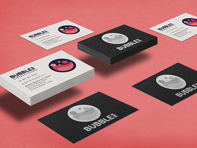 Bubbles Logo Mockup adobe brand bubble colors design flat graphic icon identity illustration logo logos